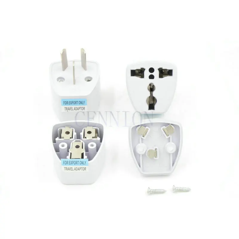 UK EU US DE to AU NZ 2PIN 3 Pins AC Power Plug Travel Adapter Converter 100pcs express shipping