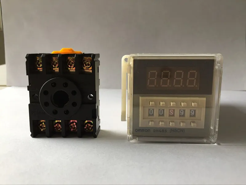 AC/DC24V 50/60 Гц 97*48*48 мм Цифровой предустановленный счетчик реле 0,01 S-99H99M Светодиодный дисплей 8 pin панель установлен DH48S-1 SPDT + гнездо AC/DC24V 50/60 Гц 97*48*48 мм Цифровой предустановленный счетчик реле 0,01 S-99H99M Светодиодный дисплей 8 pin панель установлен DH48S-1 SPDT + гнездо