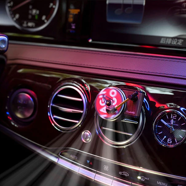 Youpin-車の芳香剤,回転式蓄音機,車のフレグランス,アロマテラピータブレットの交換,3個