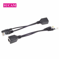 5Pairs POE Splitter Injector Power Supply 5.5*2.1mm Passive Cable Ethernet PoE Adapter RJ45 Injector Splitter