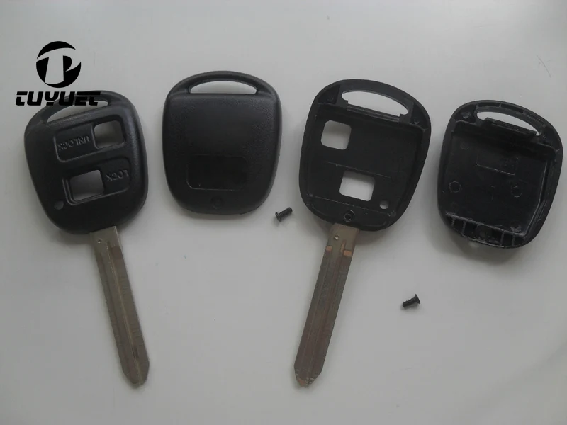 

10PCS 2 Buttons Remote key Shell Case For Toyota Camry/Corolla/Prado/Yaris TOY43 Blade