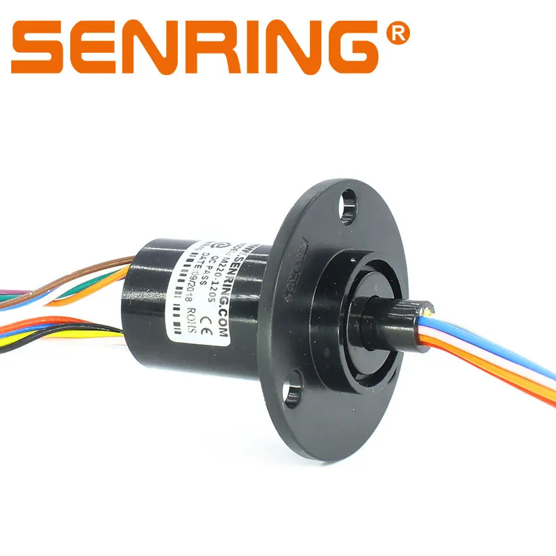 Mini Capsule Slip Ring Outer Diameter 22mm with 12 Circuits 5A Plastic Housing Low Torque Low Insertion Rotray Unions