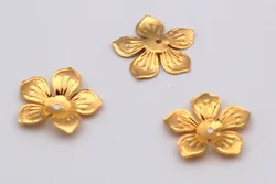 New Flower Filigree Bead Caps End Caps Gold/Rhodium/Bronze Plated 50pc/lot 22mm  DIY Jewelry Components