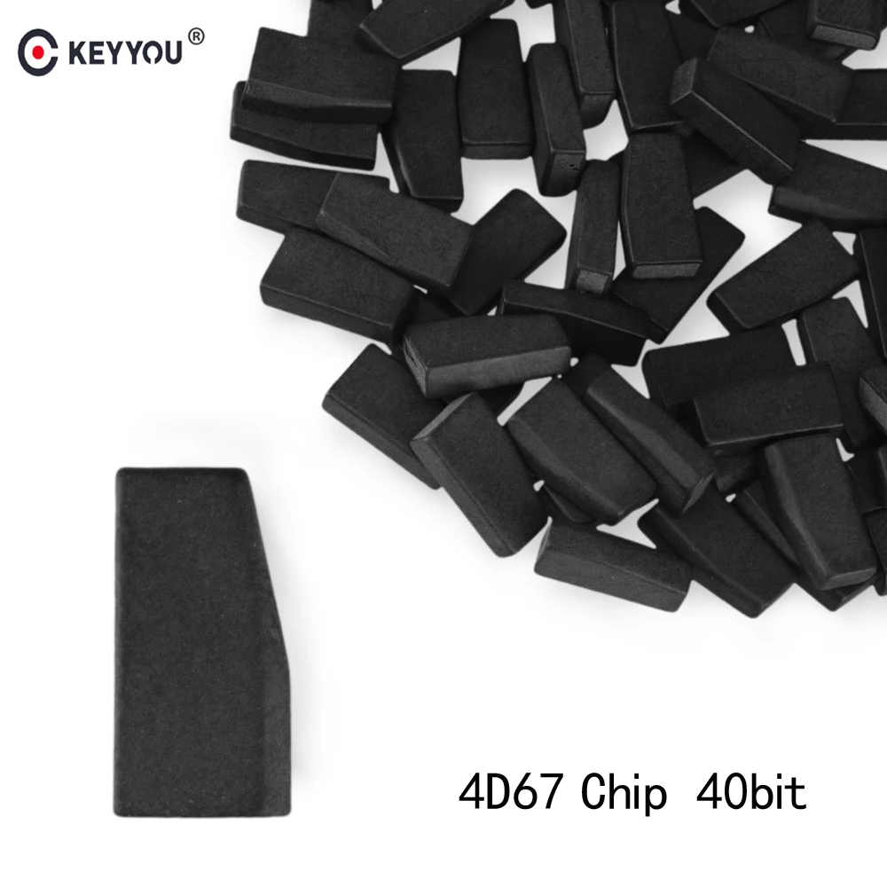 KEYYOU 1PCS Transponder For Lexus Toyota Corolla Crown RAV4 4D67 Chip Carbon 40 Bit ID 67 Immobilizer Chip Remote Key