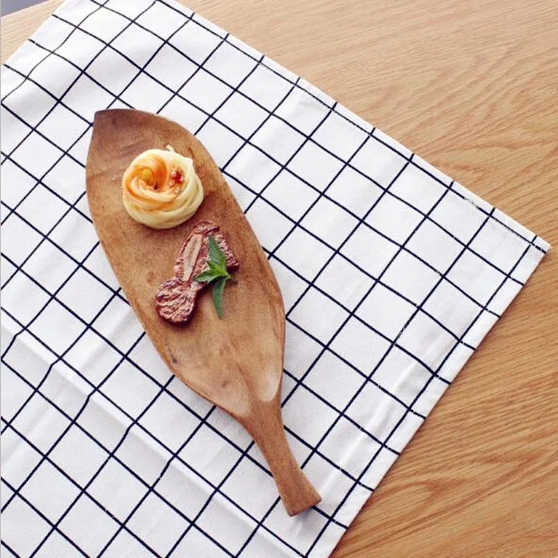 40x60cm Simple Classic Quality Table Napkin Towels Dining Table Mats Cotton Place Mats Plate Mat Coasters 1Pcs