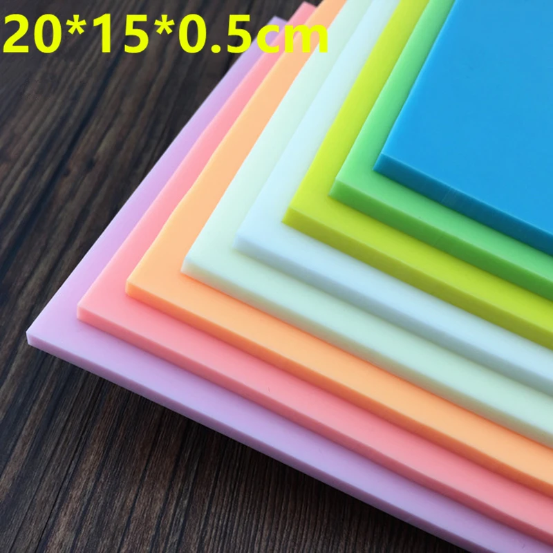 DIY Professional Engraved Rubber Stamped Rubber Bricks 20 * 15 * 0.5cm Candy Colored Rubber Stamps Scrapbook