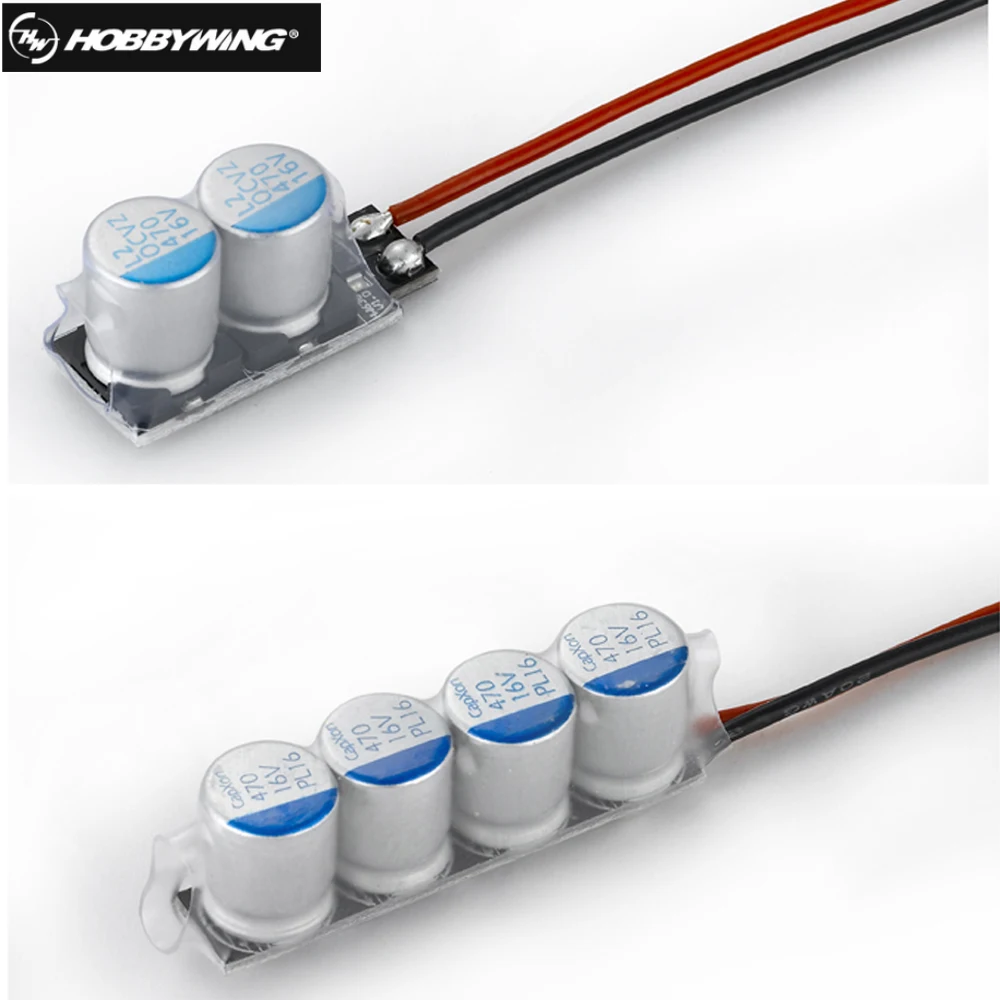 Hobbywing Low-impedance Capacitor Module 2 / 4 for Ezrun Xerun Car ESC Super Capacitor Module #4 #2 Module 470u/35V*4PCS 5.0