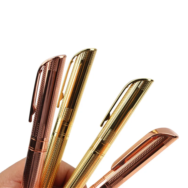 Baikingift High quality Luxury Heavy Rose gold Ballpoint Pens Cross line Business office Medium  New Student office stationery