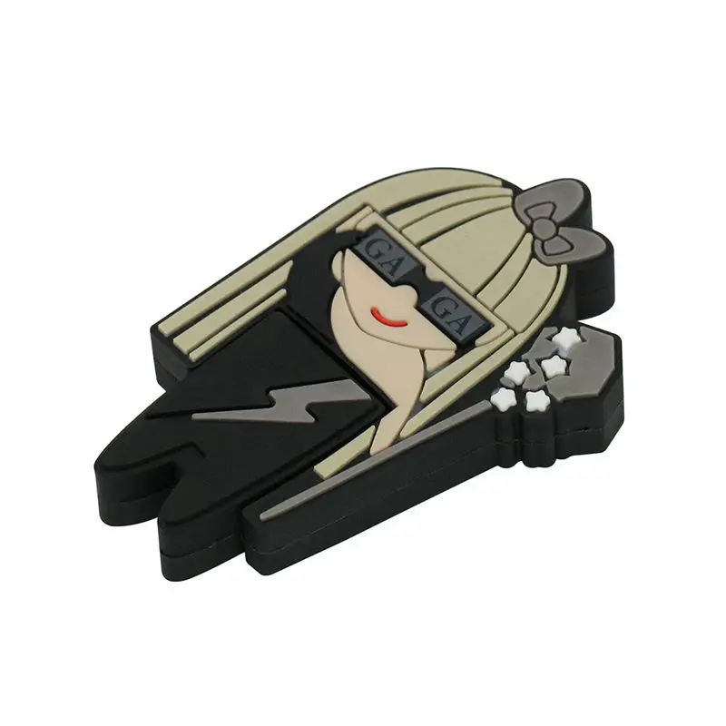 Kartun Lady GaGa Model Pen Drive 64GB Usb 2.0 Flash Drive 4GB 8GB 16GB 32GB Memory Stick Personalisasi Pendrive Hadiah Kreatif
