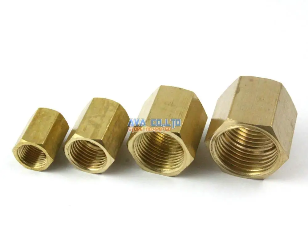 10 Pieces Brass Female 1/4