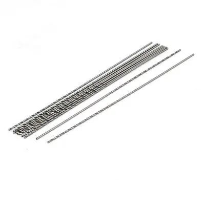 0.9mm di Diametro 100mm di Lunghezza HSS Codolo cilindrico Torsione Punta del trapano Utensile di Foratura 10 pz
