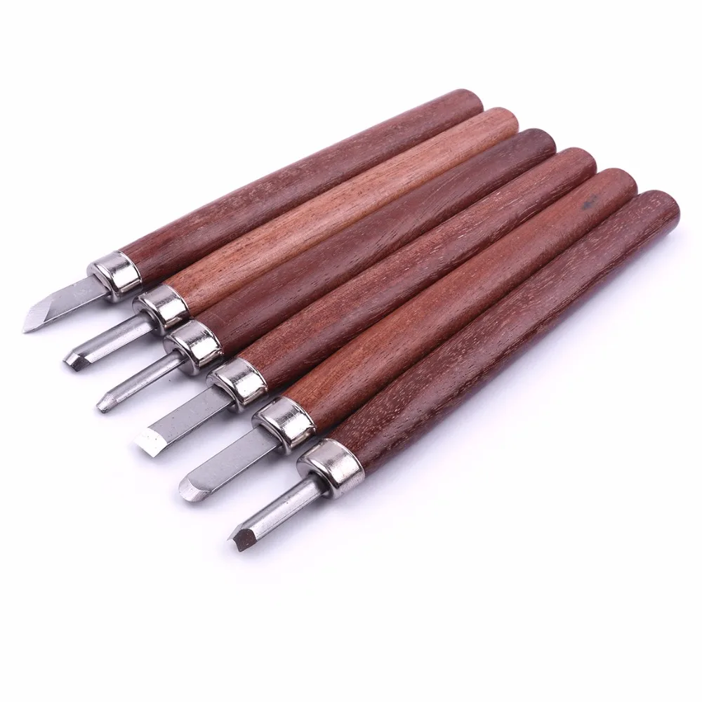 

6Pcs Wood Carving Chisel Knife Hand Tools SKS9 Steel Woodcut DIY Sculpture Engraving Woodworking Cutter+1PC Sharpening Stone