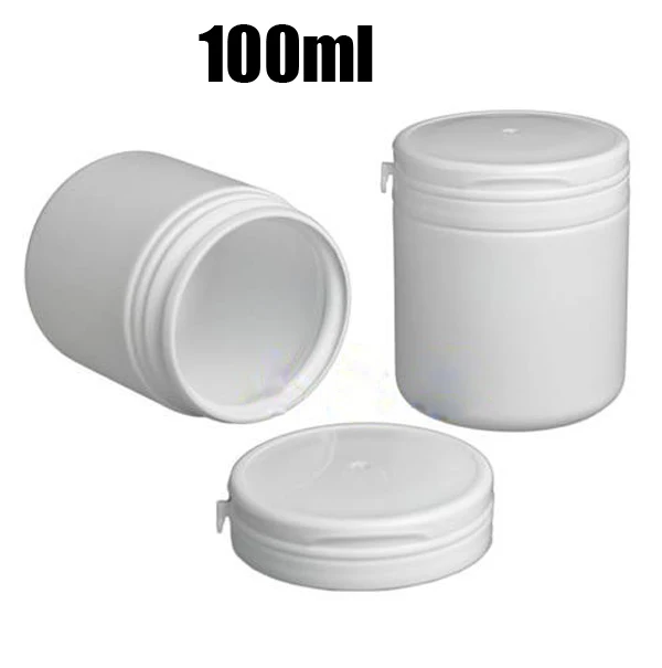 

20pcs 100ml White Color PE Xylitol Bottle, Gum Container, Pills/Powder/Capsule Bottles, Plastic Bottles With Tear-pull Caps