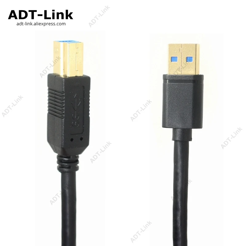 

USB Printer Cable USB Type B Male to A Male USB 3.0 Cable AM-BM for Canon Epson HP ZJiang Label Printer DAC USB Printer