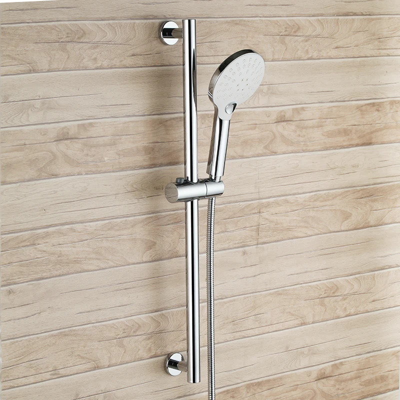 Bathroom Shower with Bar Stainless Steel Shower Bar Slider with 3 Function Hand Showerhead Adjustable Sliding Bracket Holder