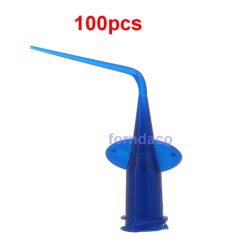 

100pcs Dental Disposable Syringe Tip Irrigation Rinse Tips Dental teeth whitening Flexible Composite Resin Tip Endo