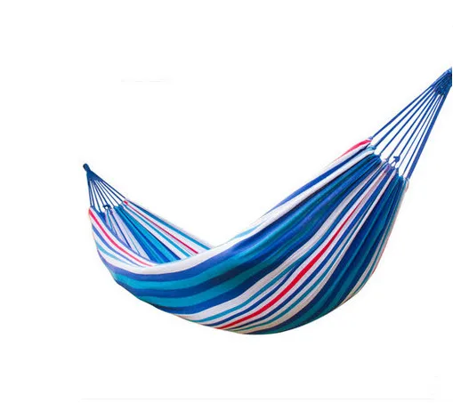 200X100cm Outdoor Multifunction hammock swing rainbow Striped canvas double indoor thickening widened dormitory double hammock