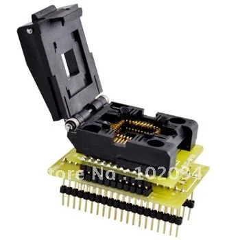 Nova Ic510444400 Plcc44 ic Socket Test Adaptador Programador Burn-in Socket Cnv-plcc-mpu51 100