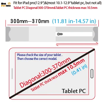 Máy tính bảng đa năng giữ an ninh Máy tính để bàn đứng cho 10.1-12.9 ''ountertop giữ khóa màn hình hiển thị giá giá đỡ gắn chống trộm