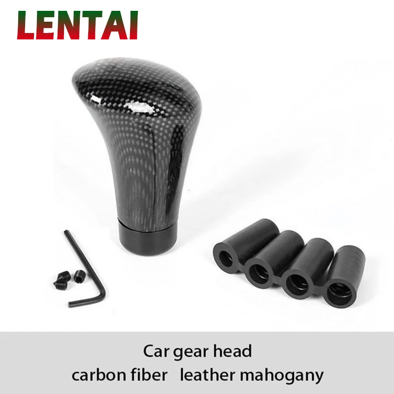 LENTAI НОВАЯ 1 шт. автомобильная ручка переключения передач из углеродного волокна, крышка рычага переключения передач для Ford Focus 2 3 Fiesta Mondeo MK4 Ranger Toyota Corolla chr RAV4