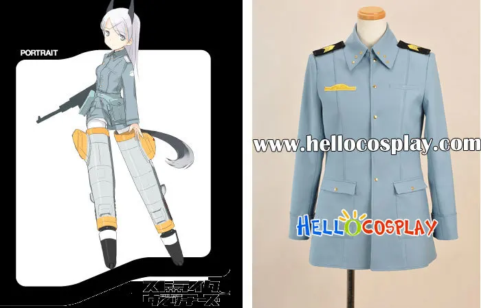 Strike Witches Cosplay Eila Ilmatar Juutilainen Uniform H008