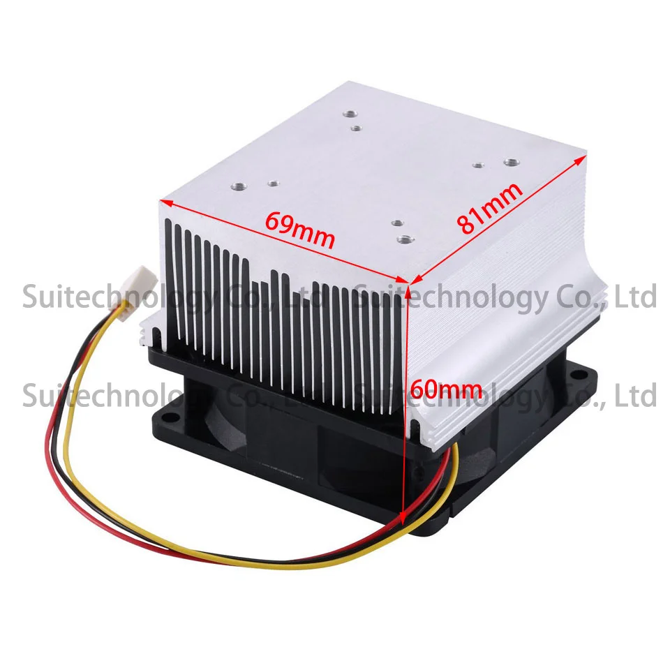 20 30 50 100 W LED Heatsink  + 60/90/120 Degrees Lenes + Reflector Bracket + 12 Fans Cooling Radiator For DIY 20 30 50 100 W LED