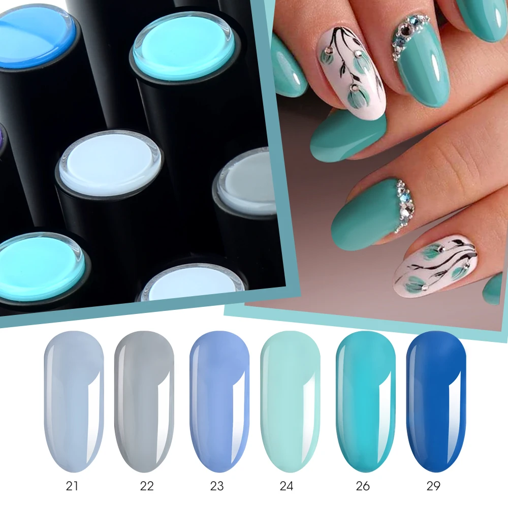 Fengshangmei Nail Gel Polish Enamels Manicure Soak Off Led Color Uv Gel Semi-permanent Varnishes Hybrid 10ml