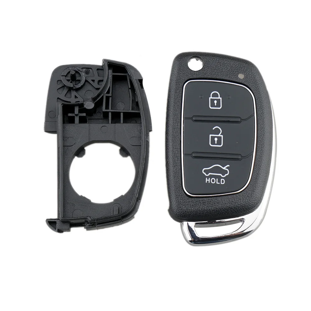 Remote Key Case Fob 3 Button Flip Folding Car Key Shell For Mistra Hyundai HB20 SANTA FE IX35 IX45 Accent I40 Solaris