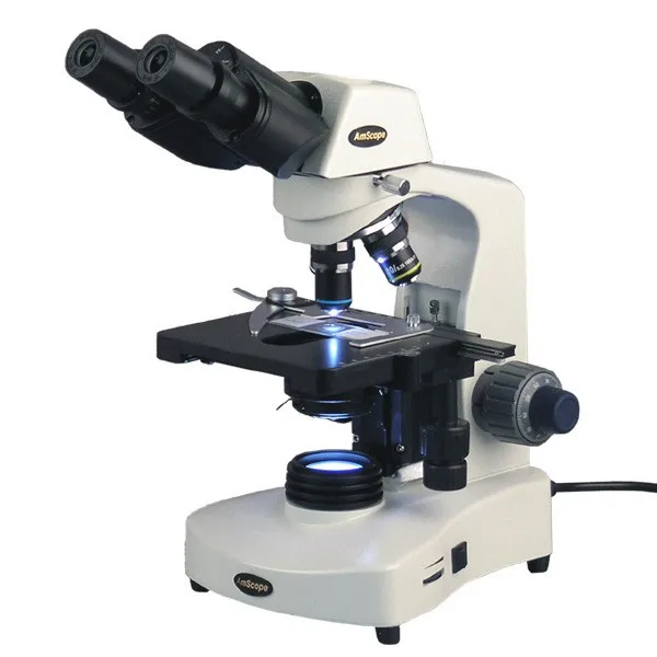 Compound Microscope-AmScope Supplies 40X-2000X 3W LED Siedentopf Binocular Compound Microscope