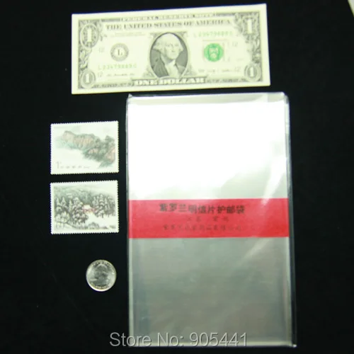 100pcs Big Size Paper Money Currency Stamp Postcard Sleeves 19CM*13.2CM Holders High Quality Free Shipping