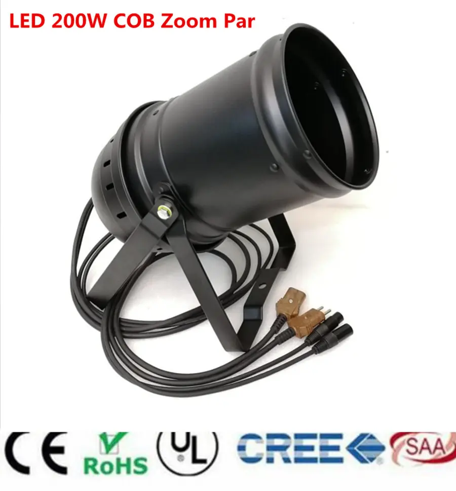 Imagem -02 - Cob Led Zoom Par Luz Luz de Disco de Palco 3200k7500k 3200k-7500k 2in 5- 50 Graus 300w