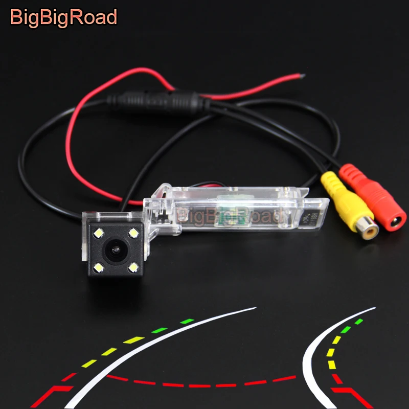 BigBigRoad Car Intelligent Dynamic Tracks Rear View Backup CCD Camera For Geely King Kong EMGRAND EC825 8 panda Englon SC6