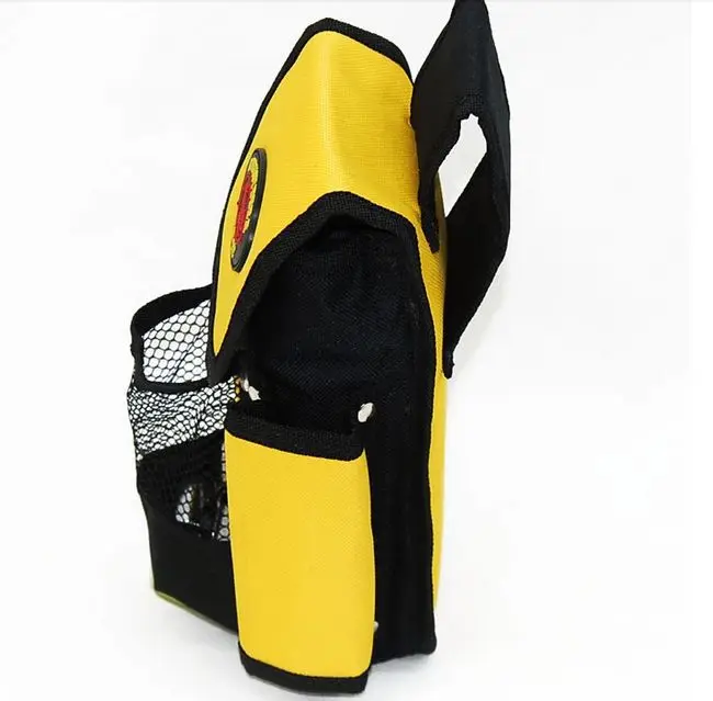 made in hongkong high quality black and yellow oxford 600D construction worker waist tools bag NO.RTG-102 freeshipping