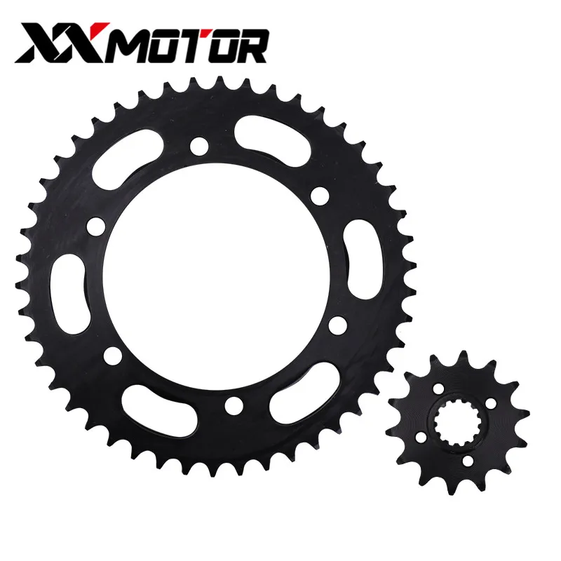 A Set Front And Rear Chain Sprocket Gear Disc Wheel Kit For Kawasaki 250 hours 250 Motorcycle Accessories