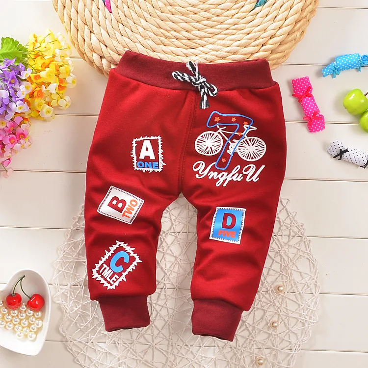 Hot Sale 2016 new winter plus velvet warm baby pants 0-3 year boy/girls Letter Lovely baby winter pants