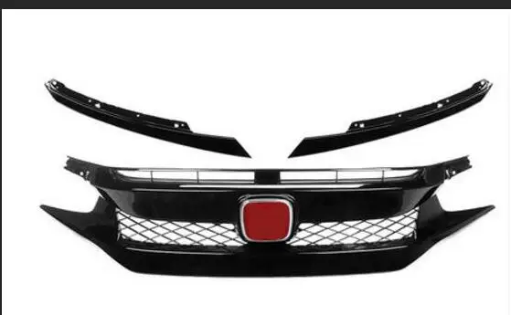 OP QUALITY FRONT RACING GRILL GRILLE CAR STYLING fit For HONDA CIVIC Sedan 2016 2017 2018