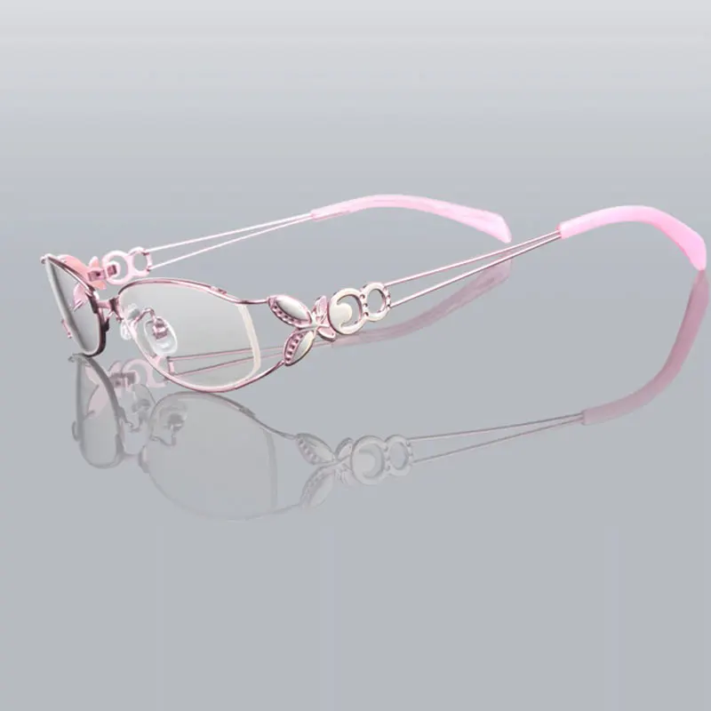 Butterfly Alloy Elegant Women Glasses Frame Female Vintage Optical Glasses Plain Eye Box Eyeglasses Frames Myopia Eyewear