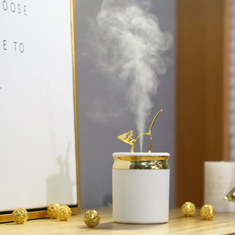 Увлажнитель с милым котом, креативные подарки, настольный USB, мини-диффузор для воды, 180 мл, красочный ночник, туманообразователь для домашнего офиса