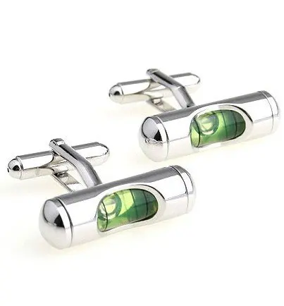 iGame Factory Supply Level Cuff Links Quality Brass Material Green Functional Gradienter Design  Cuff links Wholesale & Retail