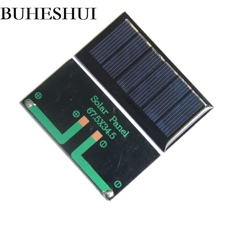 Customized 0.24W 3V Mini Solar Panels Portable 80mA Polycrystalline Epoxy Solar Cell DIY Small Green Solar Applications 100PCS