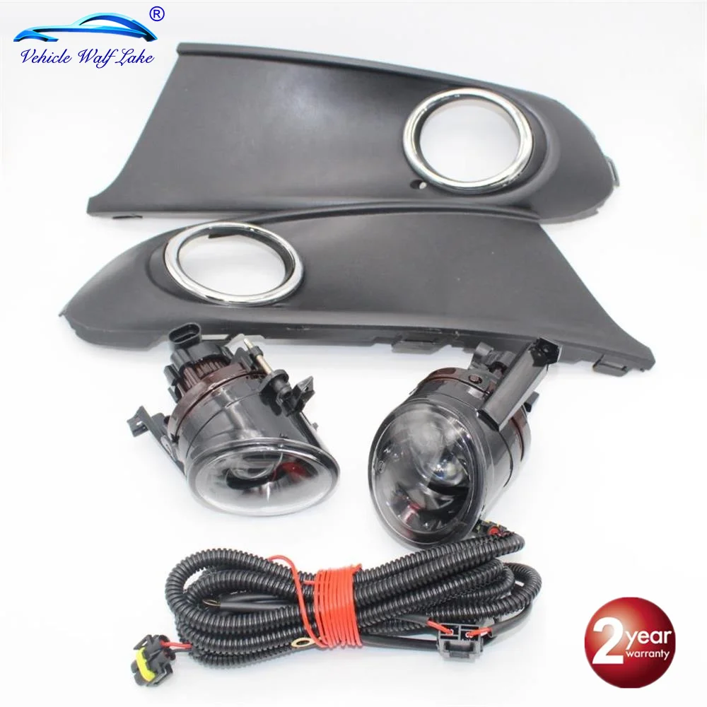 

For VW Polo Vento Sedan Saloon 2011 2012 2013 2014 2015 2016 Fog Light Convex Fog Lamp Fog Light Grille And Wire Assembly