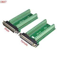 1PCS DB37 37PIN 2 ROW male female connector to terminal adapter D-SUB converter 37 pin terminal board Signal Module