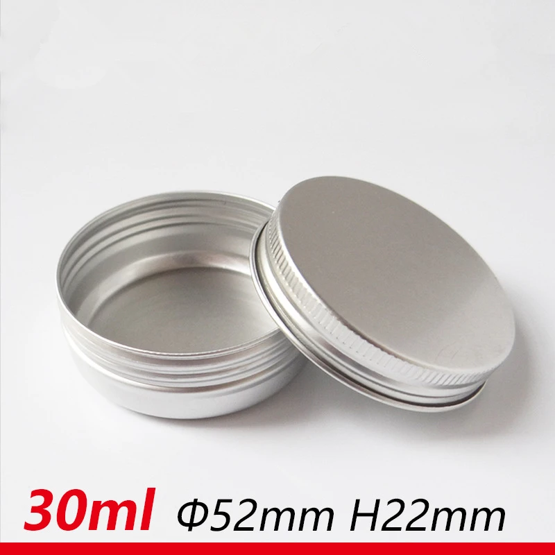 1oz mini aluminium jar 30g empty tin containers 30ml tin cans wholesale tea tins with lids pomade contaniers ointment packing