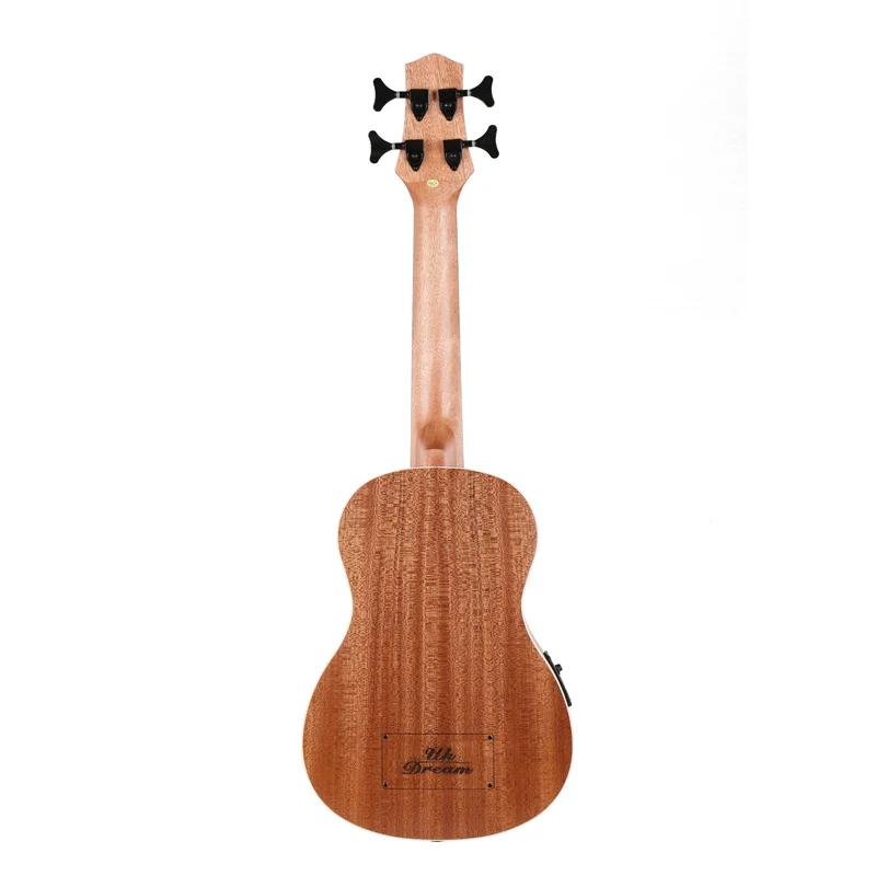 30 inch Wooden Electrical Bass Guitar 4 strings Ukulele Musical Instruments Closed Knob Ukulele Guitarra UB-113