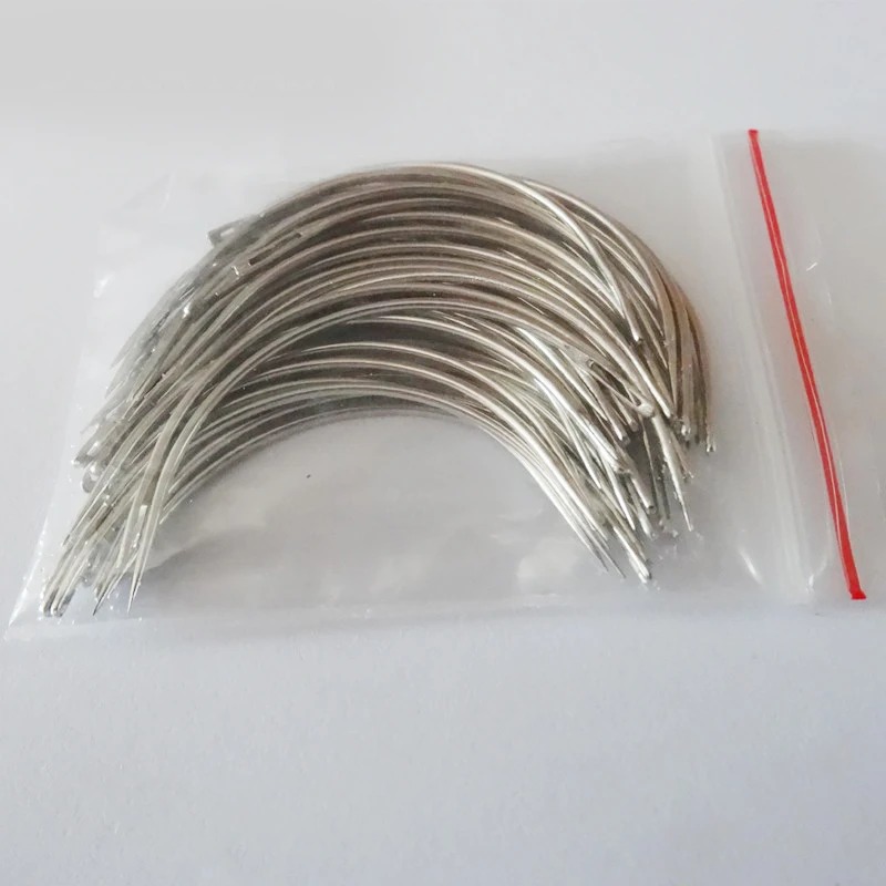 6cm Hair Weaving Needles 50Units Curved Sewing Needles 60mm C Shape Weaving Needles Wholesale C Type Needles of Weaving