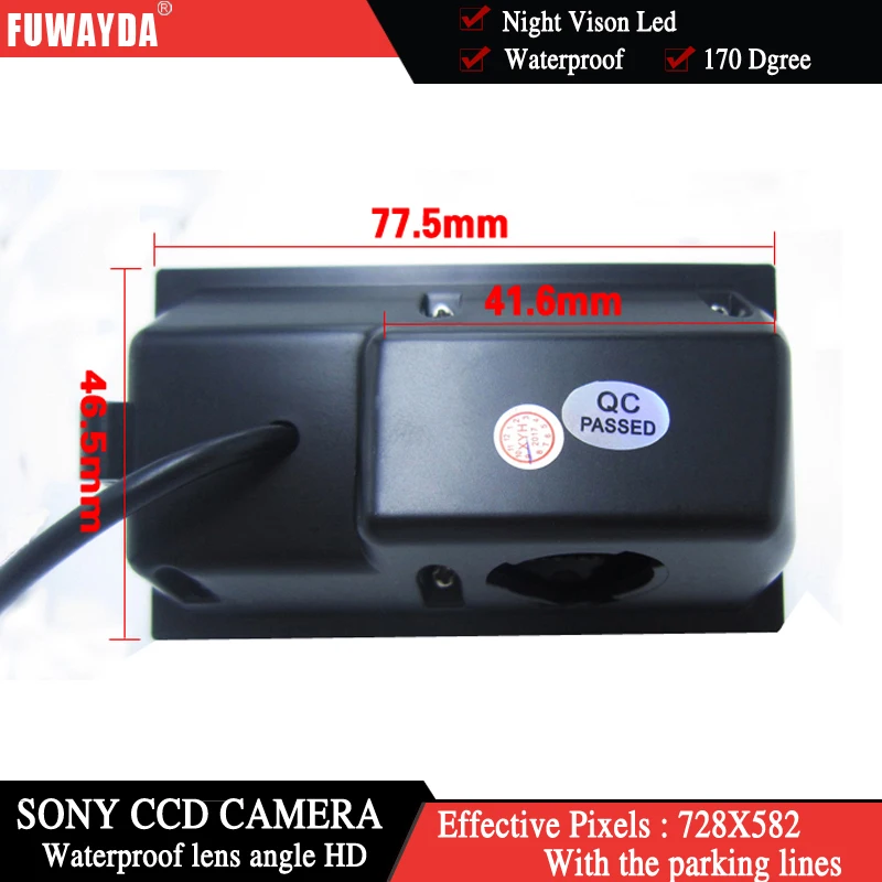 FUWAYDA Wireless Car Rearview Camera for Land Rover Discovery 3 4 Range Rover Sport Freelander 2+4.3Inch rearview Mirror Monitor