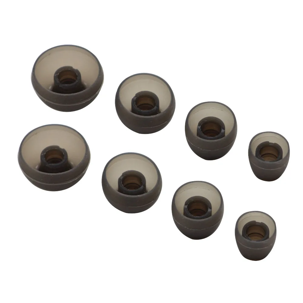 رؤوس للأذن من POYATU مكونة من 4 أزواج من L M S XS سماعات أذن مزودة بأطراف من السيليكون للأذن وأكمام للأذن مناسبة لأذن Sennheiser