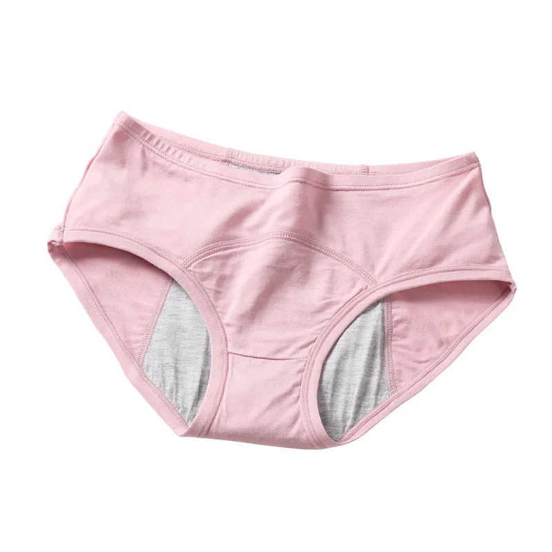 Modal Physiological Period Leak Proof Menstrual Women's Panties Soft Breathable Solid Seamless Female Underwear Lingerie Breifs