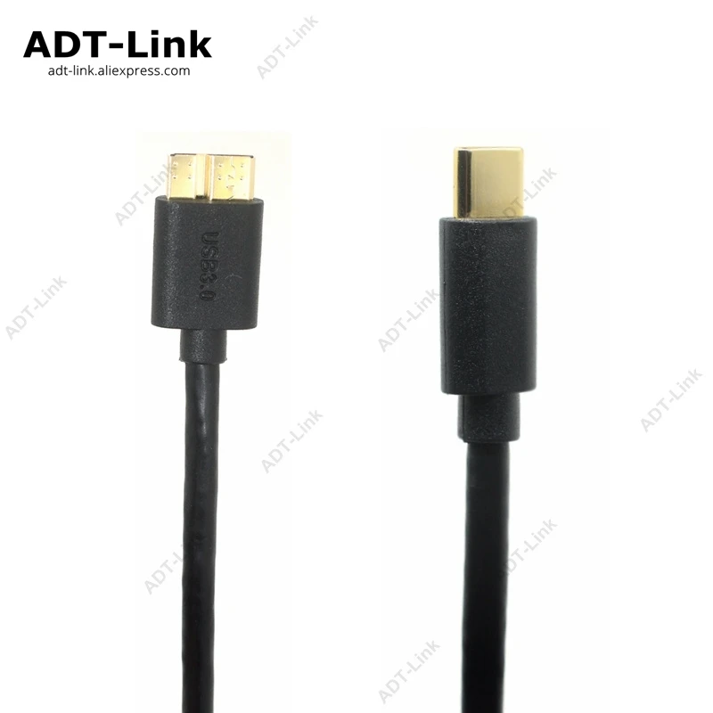

USB 3.1 Type c to Micro USB 3.0 B Micro-B Type-c HDD Data Cable USB 3.1 data cable Suitable for Mobile Storage laptop,Smartphone