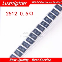 50PCS 2512 SMD 1W 1% Resistenza di 0.5R 0.5 Ohm R500 R50 0.5ohm